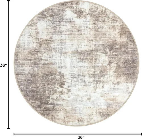 Miniatura 216 de IOHOUZE Alfombra abstracta lavable de 3 x 12 pies para pasillos, antideslizante para cocina, camino de entrada de lana sintética para interiores