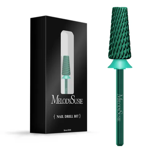 Miniatura 20 de MelodySusie Super Cut Edition Brocas para Uñas 5 en 1, Brocas Multifunción de Carburo de Tungsteno de 3/32'', Adecuadas para Manicura Pedicura
