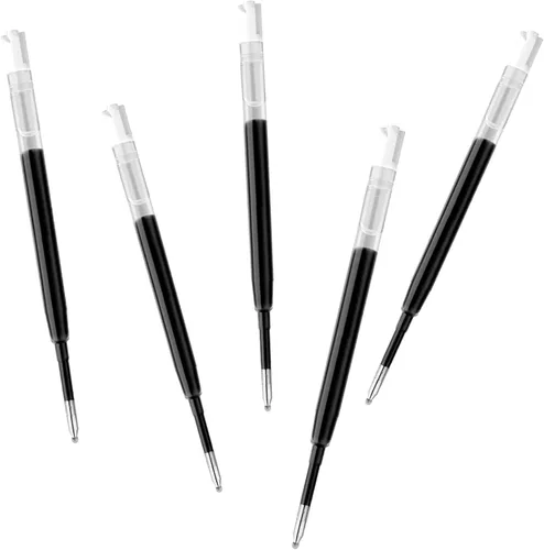 Miniatura 5 de DunBong G2 - Recambios de tinta de gel, para bolígrafos de gel retráctiles, bolígrafos de tinta de gel, punta fina de 0.020 in, paquete de 5 (negro)