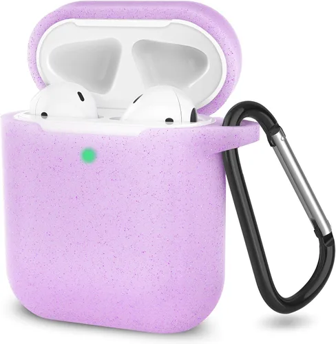 Miniatura 18 de Funda para AirPods de silicona, de protección completa, compatible con Apple AirPods 1 y 2, funda de carga inalámbrica y con cable