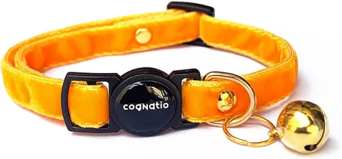 Miniatura 15 de Collares de gato Cognatio de liberación rápida con seguridad, doble terciopelo con campana, disponibles en varios colores, perfectos para tu gatito