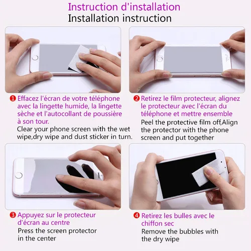 Miniatura 9 de Protector de pantalla anti azul para iPhone 5/5s/5c, 2.5D Edge 9H Película protectora de vidrio templado para iPhone SE (2016)-4