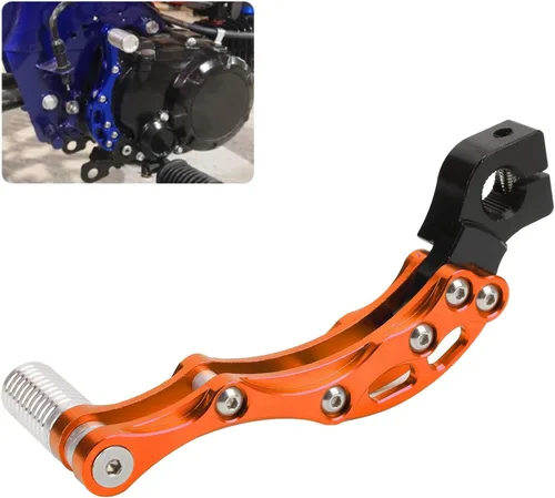 Miniatura 2 de Aramox Kick Start Pedal Kick Starter Palanca de arranque, palanca de arranque Kickstart, aleación de aluminio de alta resistencia, accesorio Naranja