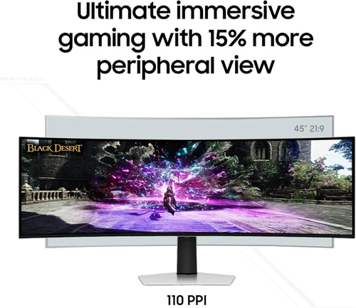 Miniatura 5 de Samsung 49" Odyssey OLED (G93SC) Serie Monitor de juegos curvo con QD-OLED, 240Hz, 0.03ms, DQHD, compatible con G-Sync, AMD FreeSync Premium Pro