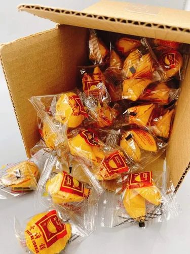 Miniatura 2 de El fabricante líder mundial de galletas Fortune, Wonton Food Fortune Cookies, paquete de 50 unidades, envueltas individualmente, frescas