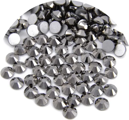 Miniatura 13 de NCB 288 diamantes de imitación de cristal redondos para arte de uñas, con parte trasera plana, para hacer accesorios de bricolaje, zapatos, ropa