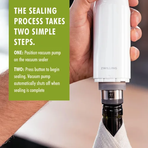 Miniatura 6 de ZWILLING Fresh & Save - Sellador de vino al vacío de 3 piezas (juego de 3), juego de regalo