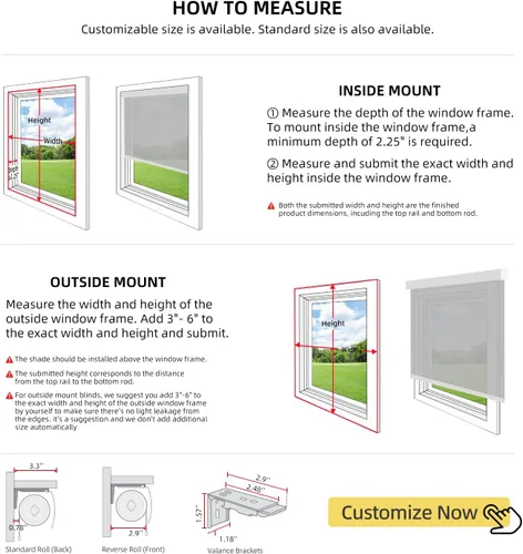 Miniatura 7 de ZSTARR Persiana inteligente motorizada para ventana con control remoto, persiana enrollable opaca automática tamaño personalizable, con cenefa, Beige