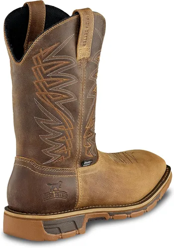 Miniatura 4 de Irish Setter, Marshall, para hombre, 11", impermeable, puntera de seguridad de acero, bota de trabajo tipo pull-on