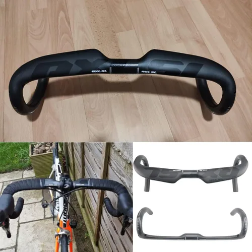 Miniatura 4 de Manillares de fibra de carbono manillares de caída Aero Bars para manillar de bicicleta de carretera, manillar de carbono para bicicleta