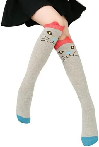 Miniatura 3 de Cute Tube Socks, Girls Knee Socks, Fun Socks For Girls or Teens, cute animal socks Fox Cat Deer Fawn Bear