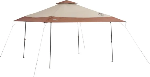 Coleman 13x13ft Instant Canopy Sun Shelter Portable Shade Tent Sets Up in 3 Minutes Vented Roof for Airflow Great for Campsite Backyard Tailgates