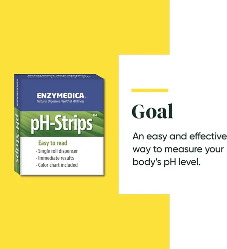 Miniatura 5 de Enzymedica Tiras de prueba de pH para mujeres y hombres, tiras de prueba de pH para orina y saliva, rastrea la acidez corporal y los niveles