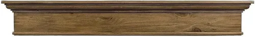 Miniatura 5 de MANTELSDIRECT Estante flotante de madera para chimenea de 60 pulgadas sin terminar, Bellamy de Mantels Direct, estante de pared rústico de madera