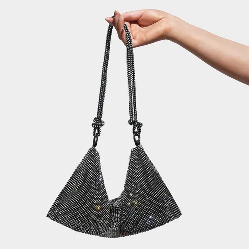 Miniatura 2 de SWEETV Bolso de noche para mujer, bolso de mano con diamantes de imitación para formalbodacóctelbaile de graduaciónfiestaclub, bolsas Hobo