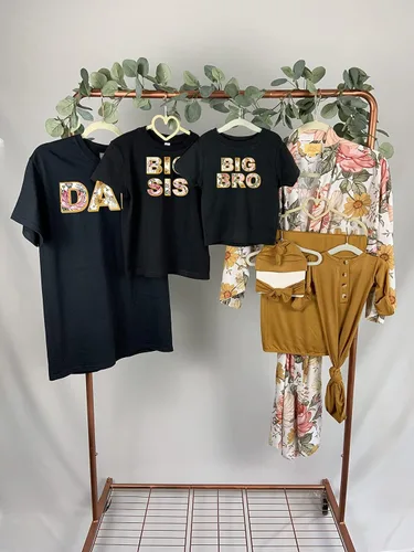 Miniatura 4 de DOB Baby Mommy and Me - Conjunto de bata, manta de envolver y moño para bebé, color miel, sombrero y lazo para bebé, niño o niña, XXL