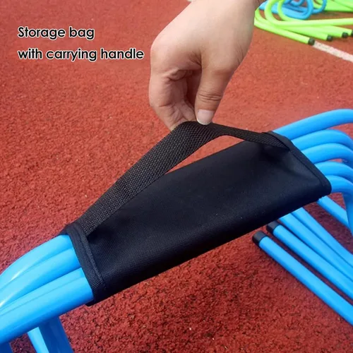Miniatura 6 de YXXSDP Entrenamiento de velocidad de agilidad obstáculos para atletas, equipo de práctica deportiva portátil multicolor para entrenamiento