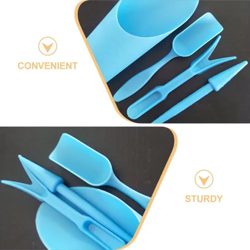 Miniatura 8 de Abaodam Succulent Planting Tools Kit PP Garden Hand Tool Set for Indoor Transplanting Digging Soil Loosening Succulent Care Accessories Blue