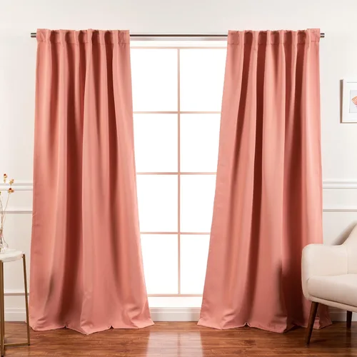 Miniatura 57 de Best Home Fashion Paneles de Cortinas Opacas Premium - Tratamiento de Ventana con Aislamiento Térmico Sólido Cortinas Opacas para Dormitorio