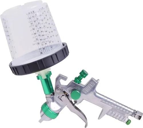 Miniatura 5 de Pulverizador de pintura con taza rápida de mezcla de pintura, kit de pistola de pintura en aerosol HVLP contiene boquillas de 1.4, 1.7 y 0.079 in