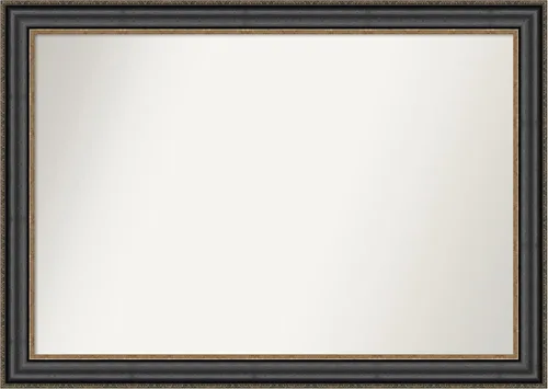 Miniatura 330 de Amanti Art Espejo personalizado, espejo de baño negro puente, espejo de pared o espejo de tocador de baño sobre el fregadero (26 x 26 pulgadas)
