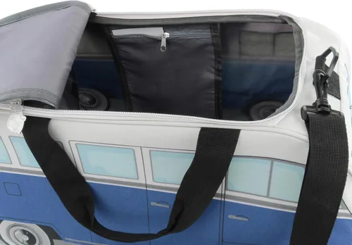 Miniatura 24 de BRISA VW Collection - Volkswagen Samba Bus T1 Camper Van Sport, gimnasio, bolsa de viaje, bolsa de lona con compartimento para zapatos y artículos