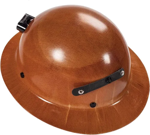 MSA Skullgard - Casco duro de ala completa con suspensión, soporte de lámpara y portacables, hecho de resina fenólica, soporta cargas de calor