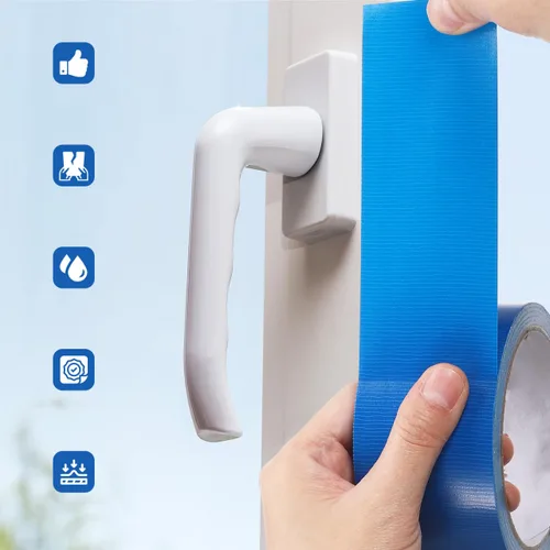 Miniatura 2 de Healifty Cinta adhesiva de una sola cara impermeable de tela adhesiva resistente al agua, cinta adhesiva de tela para bricolaje, cinta de piso