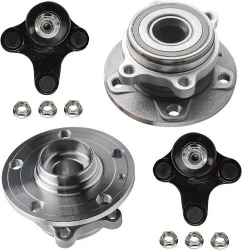 Miniatura 82 de Detroit Axle - Kit de nudillos de dirección delantera izquierda para Ford Edge Lincoln MKX 07-10, cojinete de rueda del lado del conductor, nudillo
