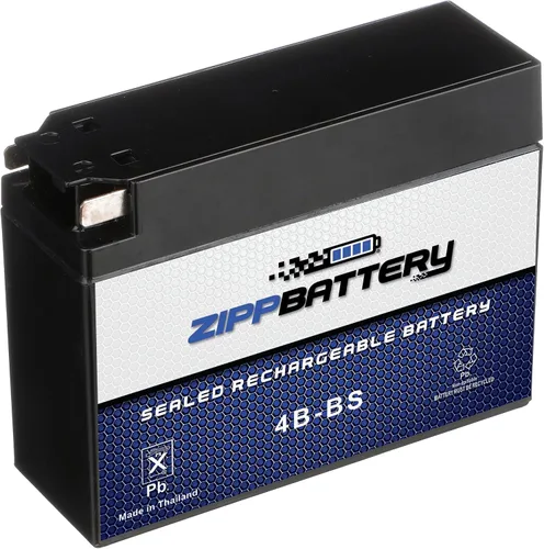 Miniatura 2 de ZIPPBATTERY YTX4B-BS 12V 40 CCA AGM – Batería de 2Ah libre de mantenimiento para scooter, mini ATV, bicicleta de bolsillo – Terminal de pestaña