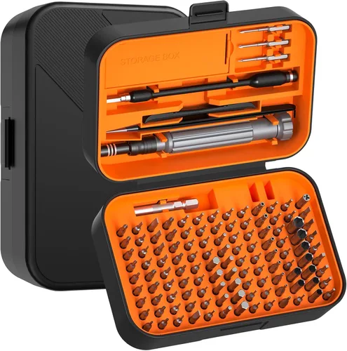 Miniatura 10 de Juego de destornilladores de precisión SOONAN, kit de herramientas de electrónica de 150 en 1 con juego de destornilladores magnéticos de 120 puntas