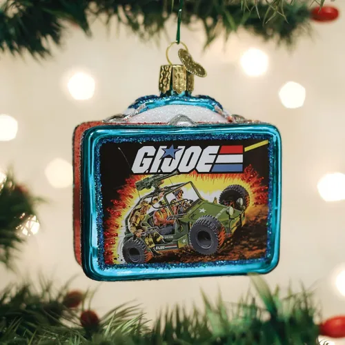 Miniatura 5 de Old World Christmas G.I. Joe - Fiambrera de cristal soplado para árbol de Navidad, decoración navideña hecha a mano