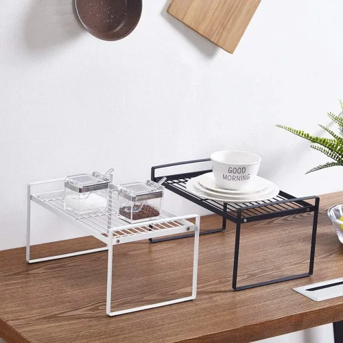 Miniatura 4 de Craftland Armario de cocina de hierro forjado y estante organizador de estantes de almacenamiento para especias, negro