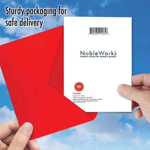 Miniatura 5 de NobleWorks - Tarjeta de felicitación de amor para el día de San Valentín con sobre de 5 x 7 pulgadas (1 tarjeta) día festivo, Boning 2164
