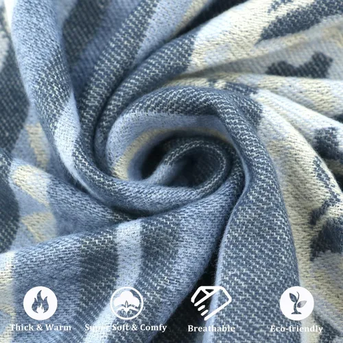 Miniatura 51 de Poncho chal para mujer, suéteres suaves y cálidos para mujer, parte delantera abierta, poncho de viaje para otoño, invierno y primavera