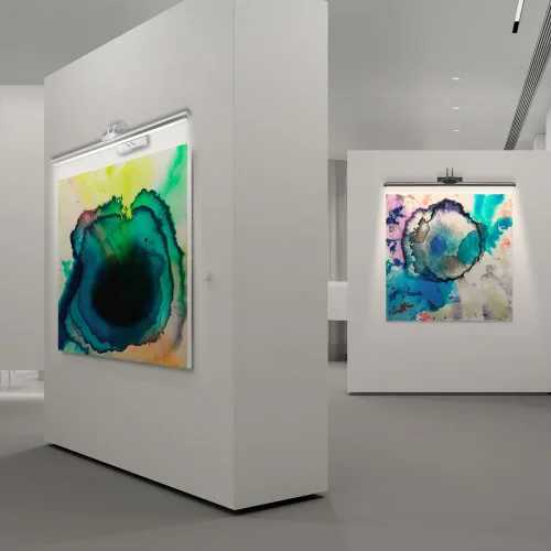 Miniatura 6 de Luces Inalámbricas para Cuadros de 26", Luz de Exhibición de Arte con Batería Recargable con Control Remoto, Regulable/Temporizador de Apagado Luz