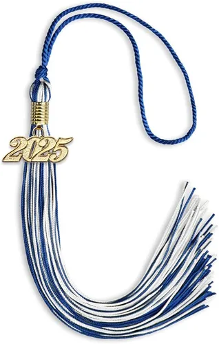 Miniatura 107 de Endea Graduation - Borla de doble color mixto con fecha dorada (negro/dorado antiguo, 2021)
