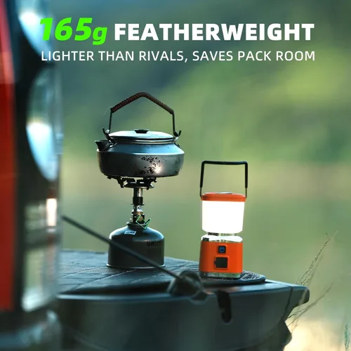 Miniatura 9 de Allspark Linterna LED recargable para campamento, 1000 lúmenes, 4 modos de luz, luces magnéticas para camping, linterna portátil brillante, luces