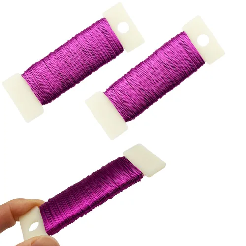 Miniatura 39 de HAHIYO Alambre Negro de Calibre 22 - 1 Rollo, 38 Yardas (115 Pies) Alambre Floral Flexible para Manualidades, Coronas de Navidad, Arreglos