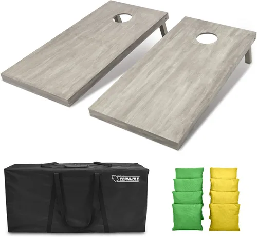 Miniatura 38 de GoSports Juego de tablas de cornhole de madera de tamaño reglamentario de 4 x 2 pies, incluye funda de transporte y bolsas de frijoles