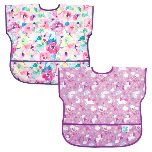 Miniatura 11 de Bumkins impermeable Manga babero, 6-24 meses, Cacti Verde cactus