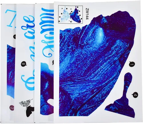 Miniatura 7 de Maydahui Adhesivo decorativo para pared con diseño de mariposa azul, con frases inspiradoras (24 x 30 pulgadas), removible, grande, motivacional