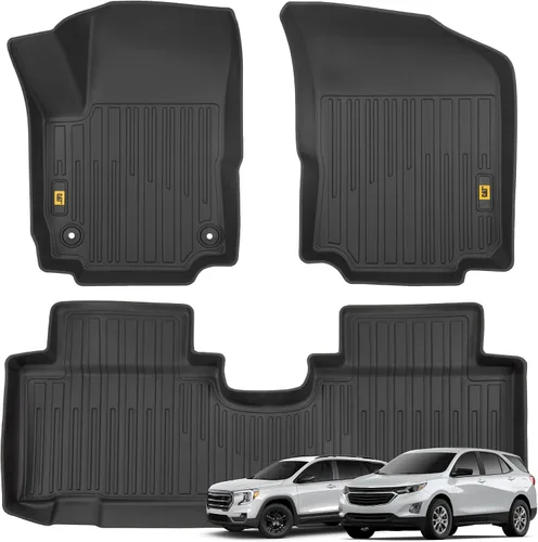 Miniatura 20 de CAT® Signature™ - Alfombrillas resistentes de 3 piezas para todo tipo de clima para automóviles, camiones y SUV, juego completo de alfombrillas