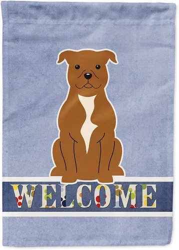 Miniatura 286 de Caroline's Treasures BB5622GF Airedale - Bandera de bienvenida para jardín, bandera decorativa para patio, exteriores, patio, parterres