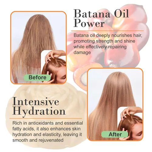 Miniatura 3 de Relaxcation Barra de acondicionador Batana para el crecimiento del cabello, aceite de batana puro y crudo de honduras, hidrata el cabello seco