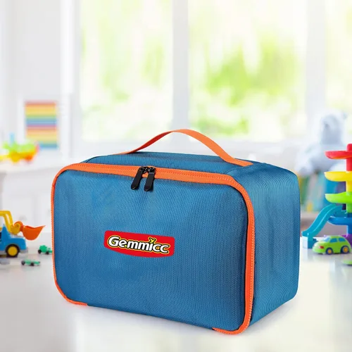 Miniatura 6 de Gemmicc Estuche de transporte de juguetes, bolsa de almacenamiento de azulejos magnéticos, organizador de tela Oxford resistente al agua, caja