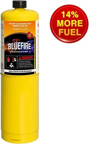 Miniatura 4 de BLUEFIRE BTS-8066 Antorcha giratoria turbo caliente de alta intensidad MAPP Kit hasta 11695 BTU/hr! Botón de encendido a presión Propano MAP PRO