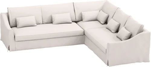 Miniatura 14 de Farlov - Funda de repuesto para sofá esquinero de 5 asientos para el lado derecho más largo cuando estás sentado (no mirando), compatible con IKEA