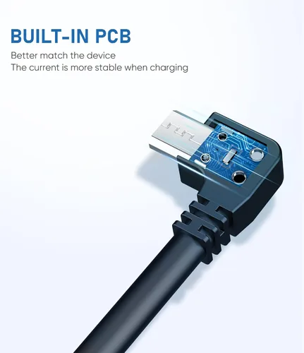 Miniatura 3 de Cable de alimentación para cámara de salpicadero, (micro de 10 pies) de cobre puro más grueso de 90 grados, cable de cargador de cámara de espejo