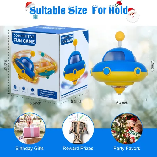 Miniatura 6 de Juguete Trompo Luminoso con Luces Intermitentes, Juguetes de Aprendizaje/Sensoriales para Niños Pequeños, Juguetes Fidget para Adultos y Niños